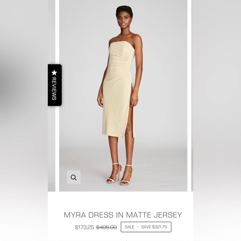 HALSTON MYRA DRESS IN MATTE JERSEY